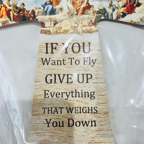 BIBLICAL DISTRESSED WALL CROSS THE LAST SUPPER 8.5” X 12” NWT PARTY FAVOR GIFTS - Picture 3 of 5